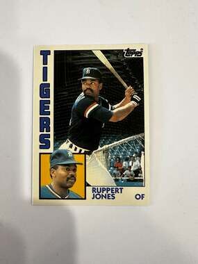 1984 Topps Traded Ruppert Jones #59T Detroit Tigers Baseball Card mint